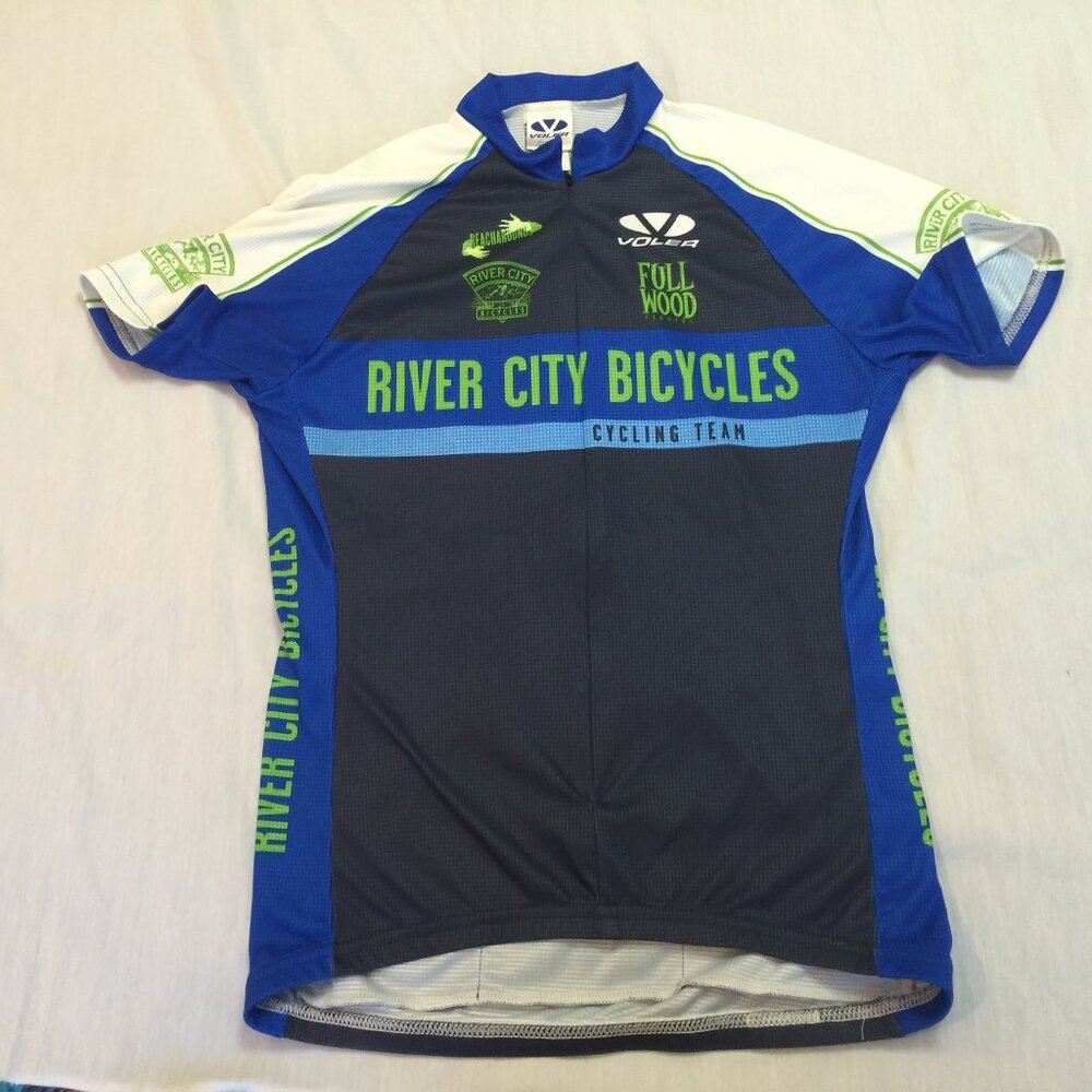 🌴 VOLER RAGLAN WOMENS SHIRT JERSEY RIVER CITY BICYCLES SIZE M 🌴